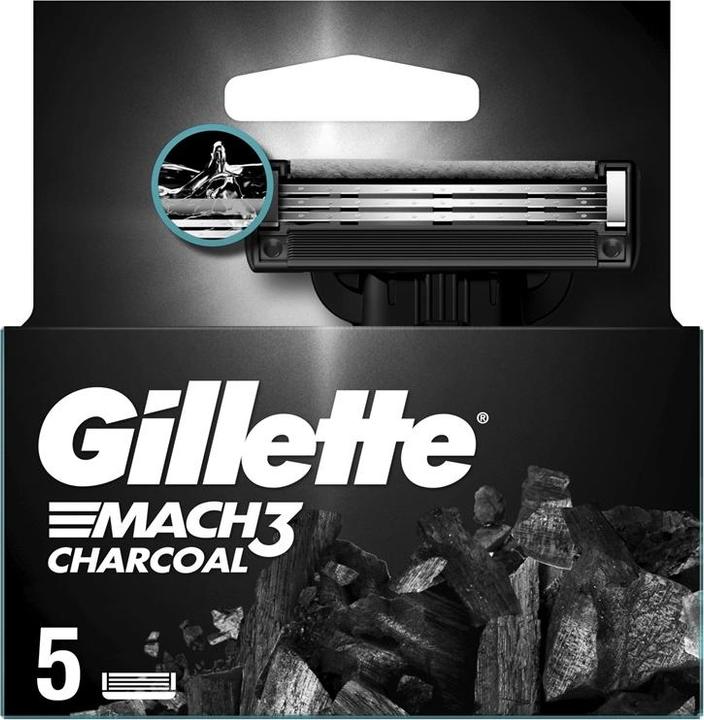 Actual product image Gillette Venus Blades For Razor Mach3 Charcoal 5vnt (5 x)
