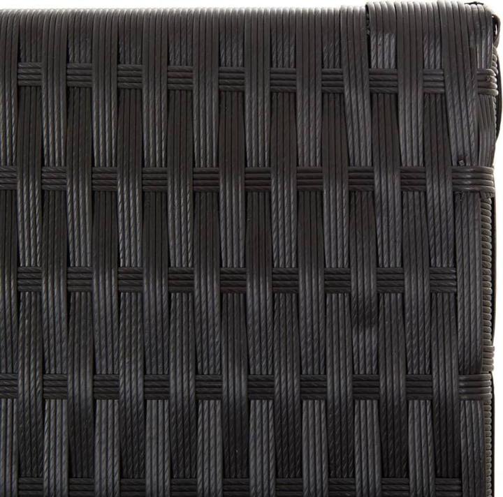 Immagine prodotto vidaXL Paravento 5 pezzi in poly rattan nero,Colore: Nero,Materiale