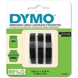 Produktbild Dymo Prägeband 3D (0.90 cm, Schwarz)