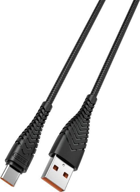 Produktbild Veger Cable cable USB A to Type C 2,4A V104 1,2 m black (1.20 m, USB 2.0)