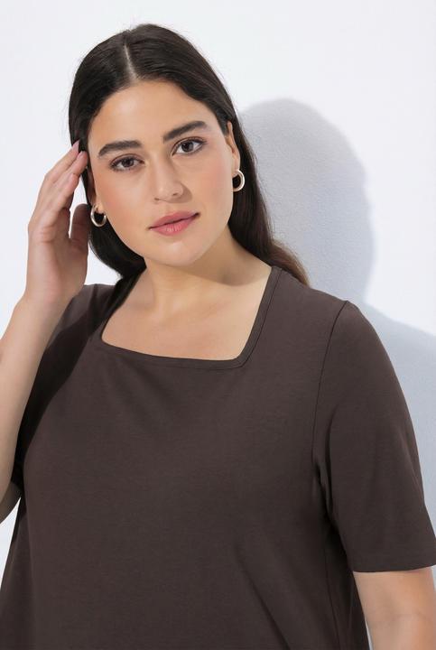 Actual product image Ulla Popken Essential Square Neck Stretch Tee (42, 44)