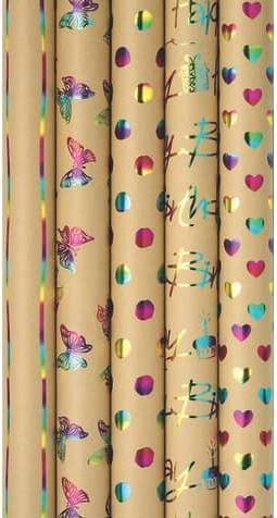 Produktbild Zoewie Geschenkpapier Röllchen Premium Rainbow (Geschenkpapier, 25 x)