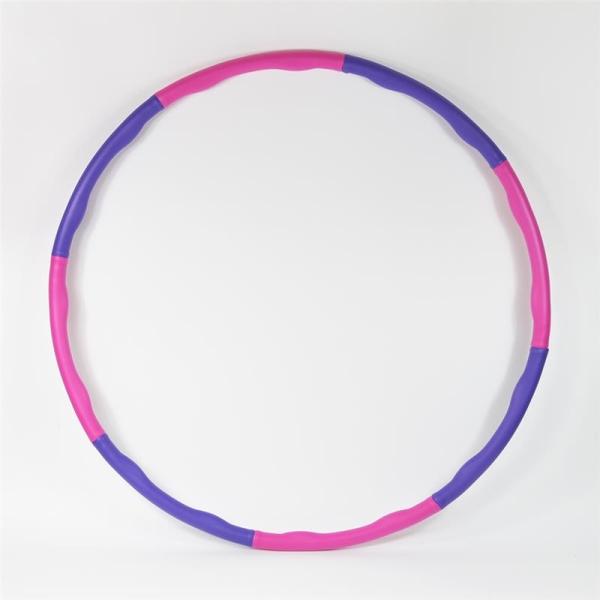 Produktbild Kögler Fitness Hula Hoop Reifen, in 8 Teilen, pink/lila (95 cm, 940 g)