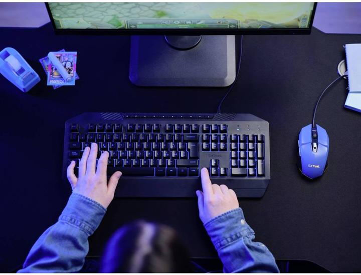 Actual product image Trust Gxt109b Felox Gaming Mouse Blue (Cable)