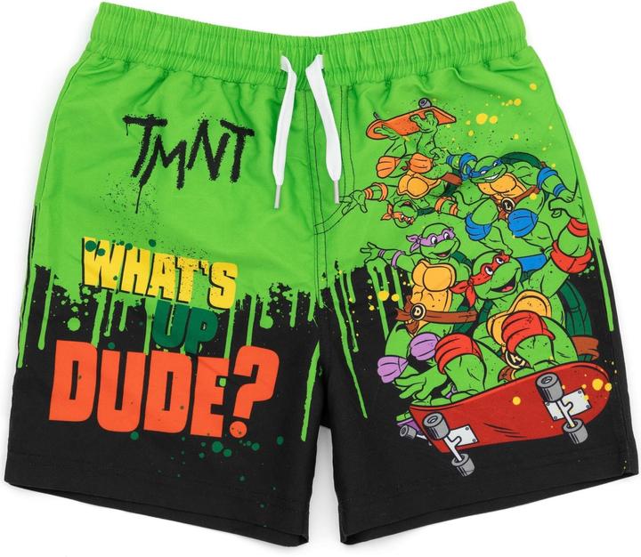 Actual product image Teenage Mutant NT Boys Whats Up Dude Swim Shorts (128)