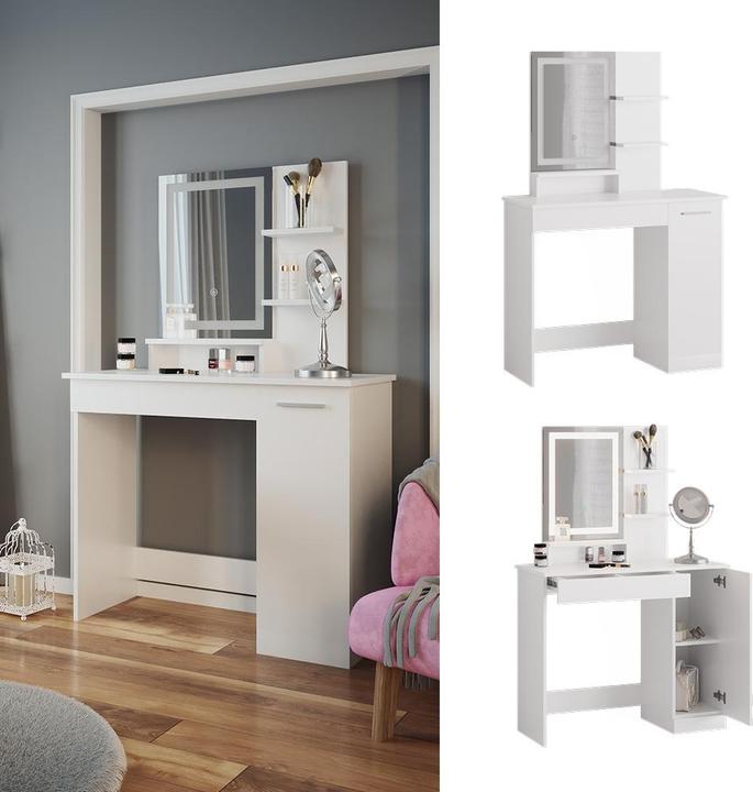 Produktbild Vicco Julia mit LED-Spiegel (90 x 38 x 138 cm)