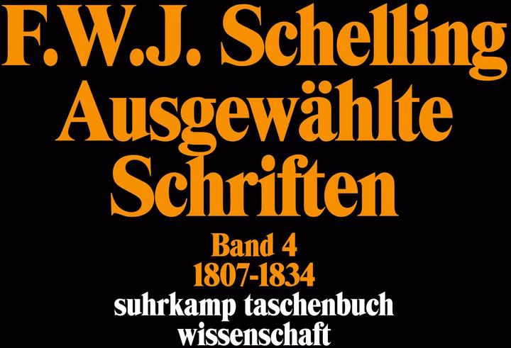 Produktbild Ausgewählte Schriften in 6 Bänden (Deutsch, Friedrich W. J. von Schelling, 1985)