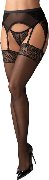 Produktbild Obsessive Shibu Stockings Black S/M (S, M)