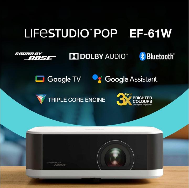 Produktbild Epson Lifestudio Pop - EF-61W (Full HD, 700 lm, 1.2:1)