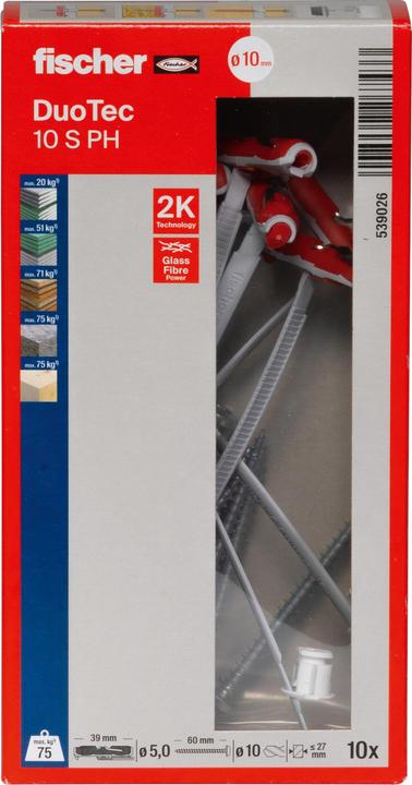 Produktbild Fischer DuoTec 10 S PH (10 Stk.)