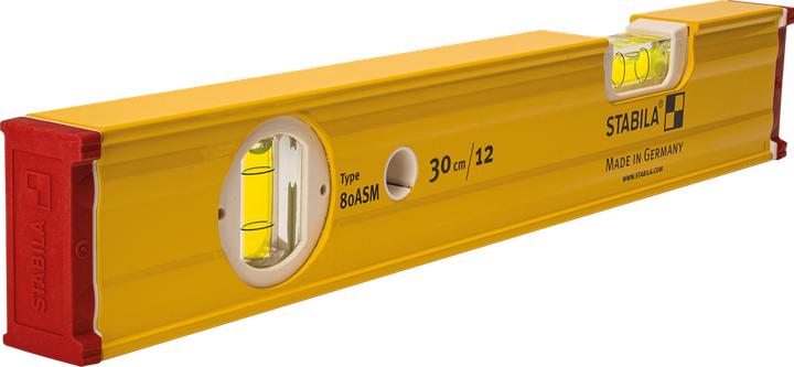 Actual product image Stabila Light metal spirit level Type 80 ASM with magnet 300 mm 0.5 mm/m (30 cm)