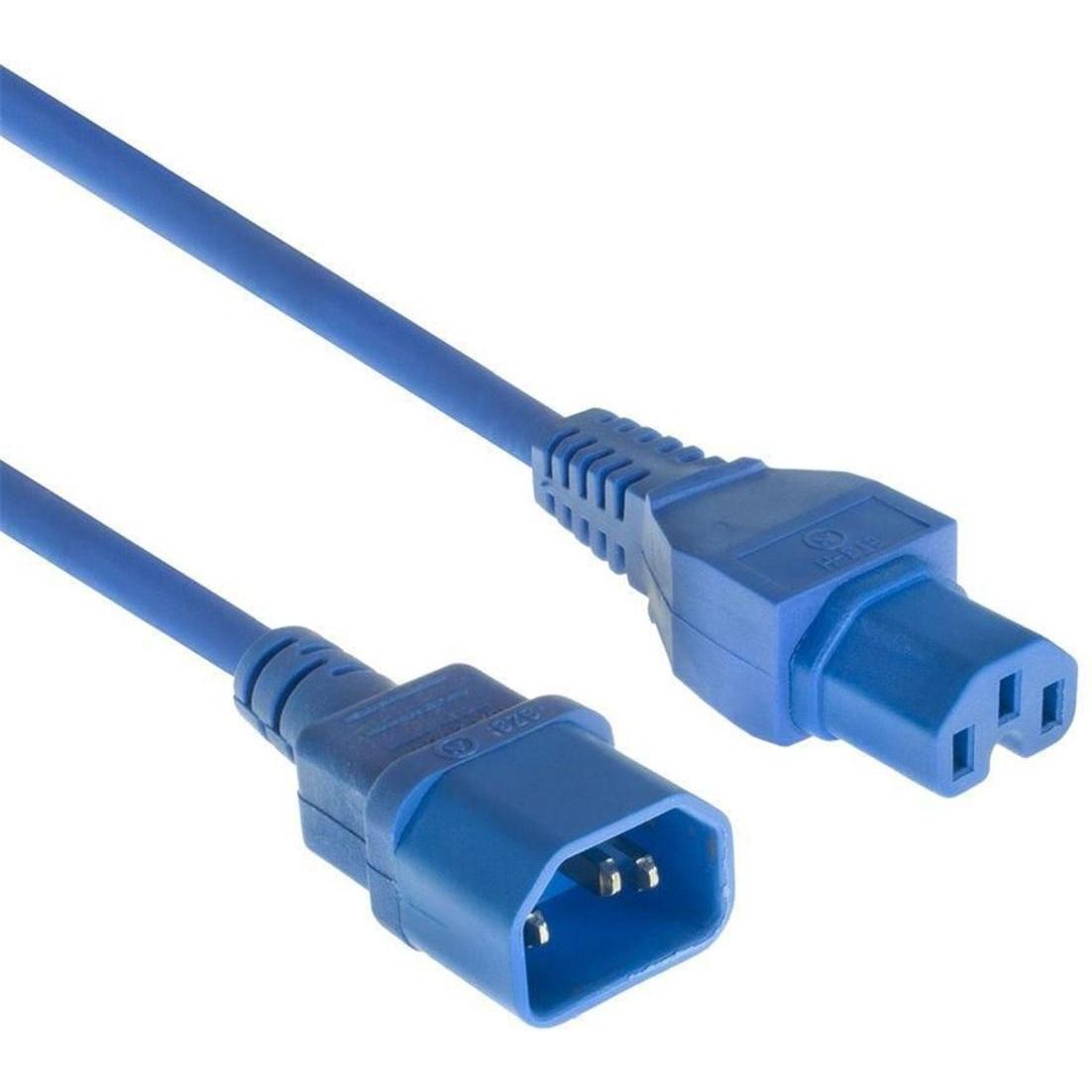 MicroConnect Blue power cable C14F to (1.80 m), Stromkabel