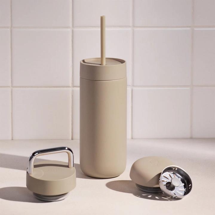 Produktbild Fellow Carter Move Mug 3 in 1 - Thermobecher + 3 Deckel - Sand 473 ml (0.47 l)