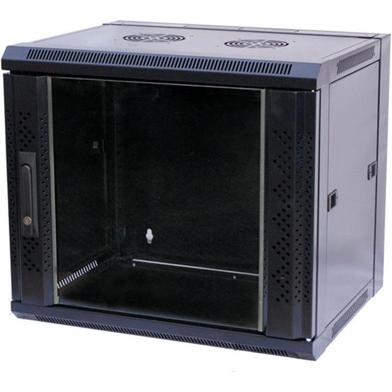 Value Wandgehäuse (12 HE, 19 Zoll Rack), Serverschrank, Schwarz