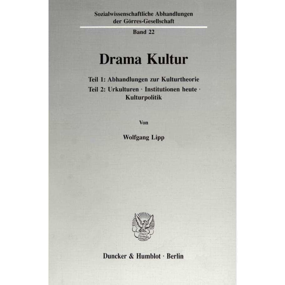 Drama Kultur., Fachbücher