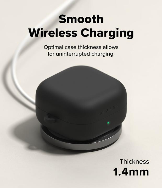 Produktbild Ringke - Silicone - Xiaomi Redmi Buds 4 Pro - Black (Ladecase Hülle)