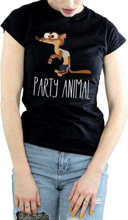 Actual product image Disney Womens/Ladies Zootropolis Party Animal Cotton T-Shirt (S)