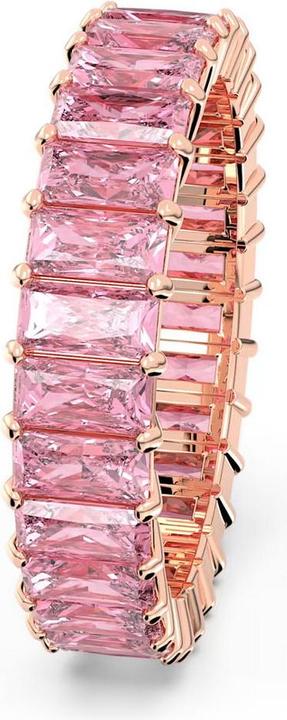 Produktbild Swarovski Matrix Ring Baguette Schliff Rosa Roségold (60)