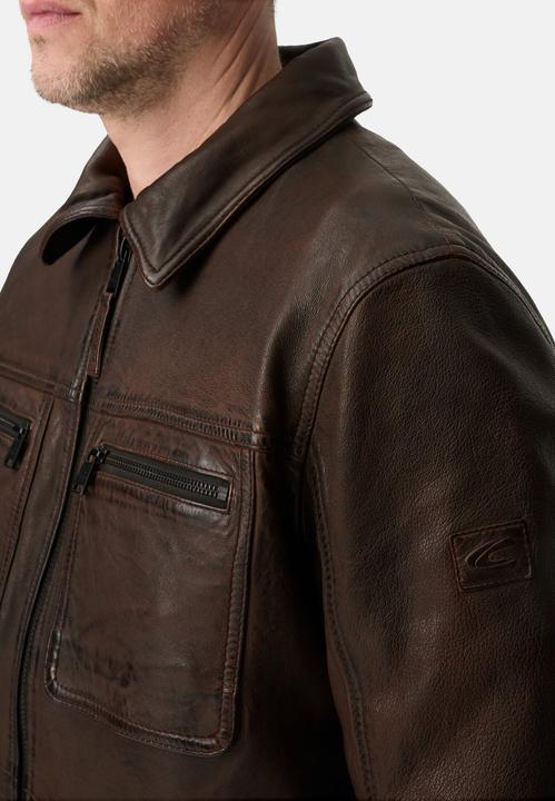 Actual product image Camel Active Piloten-Lederjacke mit Innentaschen (56)