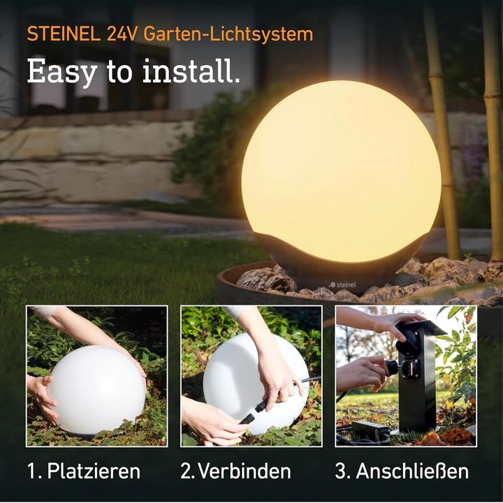 Image du produit Steinel LED Aussenleuchte Kugel 30cm (655 lm, IP65)