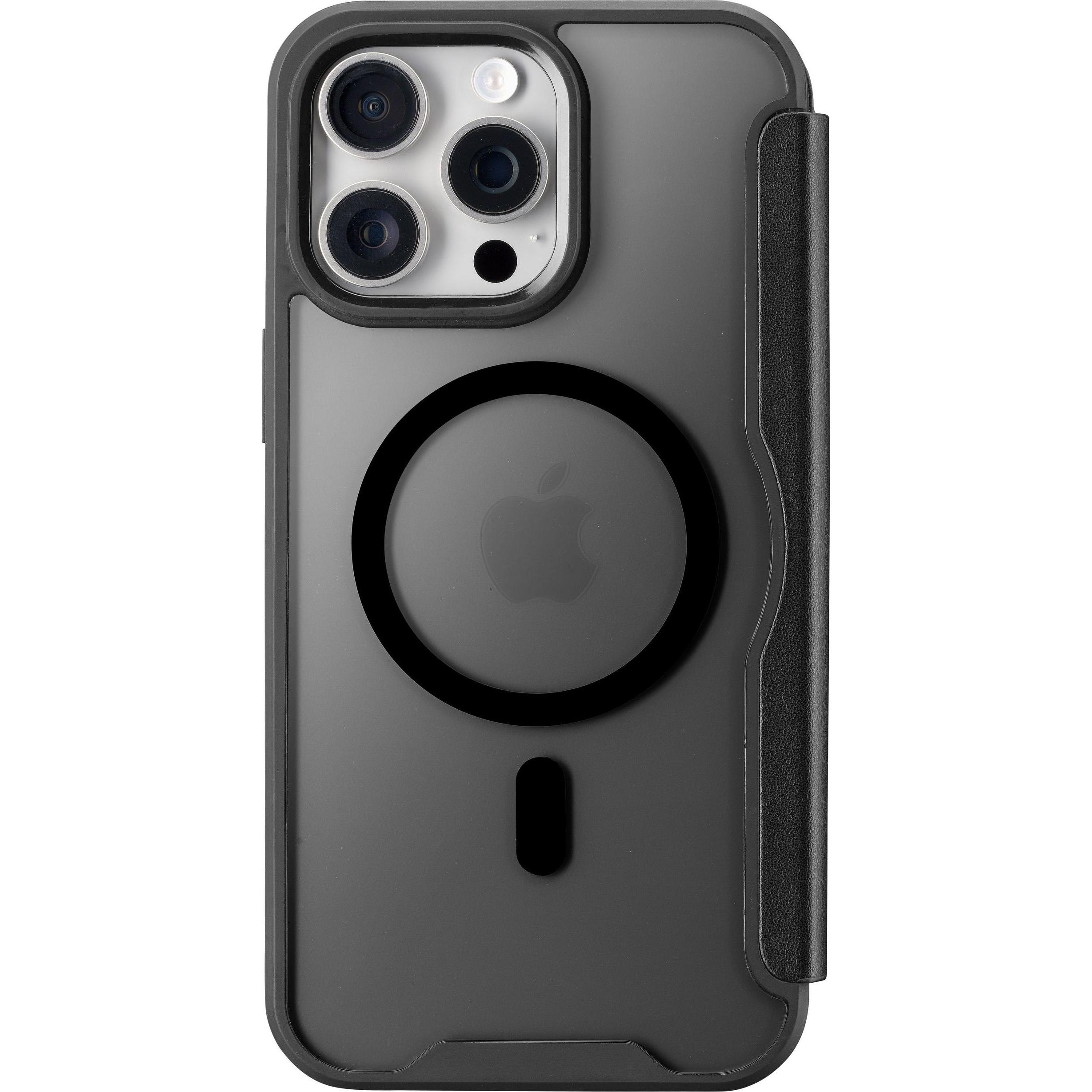 Cellularline Book Case Daily MAG (Apple iPhone 16 Pro Max), Smartphone Hülle, Schwarz