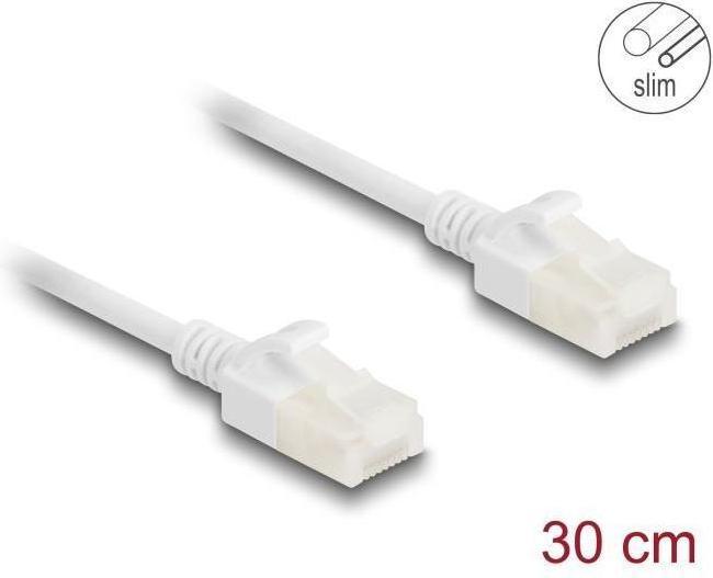 Actual product image Delock RJ45 network cable Cat.6A plug to plug with robu (U/UTP, CAT6a, 0.30 m)