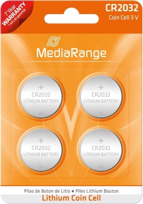 Immagine prodotto MediaRange Cr2032 (4 pz., CR2032, 220 mAh)