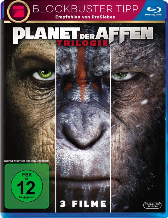 Produktbild Planet der Affen Trilogie (Blu-ray, 2017, Deutsch)