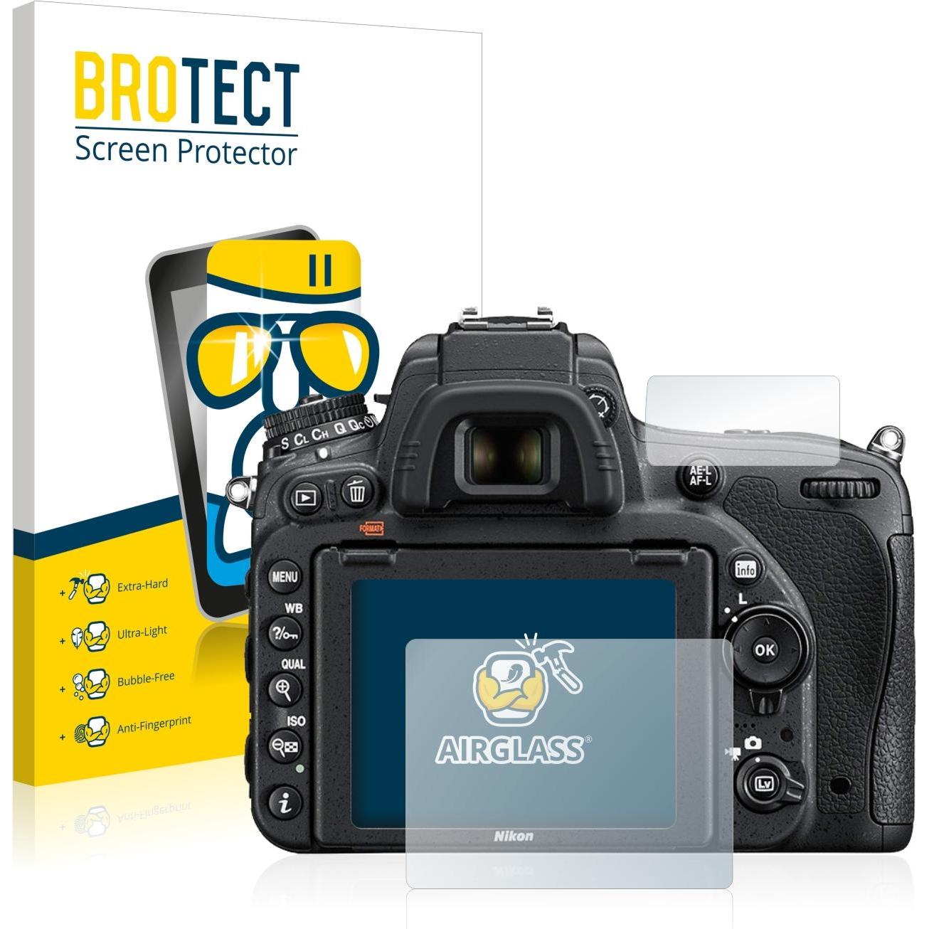 BROTECT AirGlass Panzerglasfolie (Displayschutz, D750), Kameraschutz, Transparent