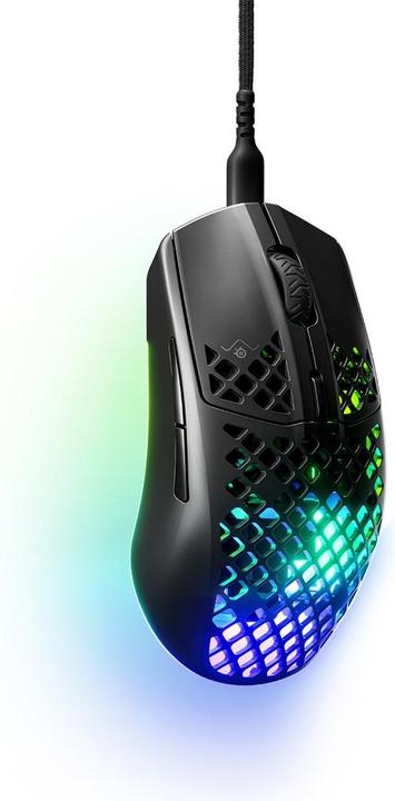 Actual product image SteelSeries Aerox 3 USB-C - Optische Gaming-Maus 8500 CPI – REFURBISHED (Onyx) (Cable)