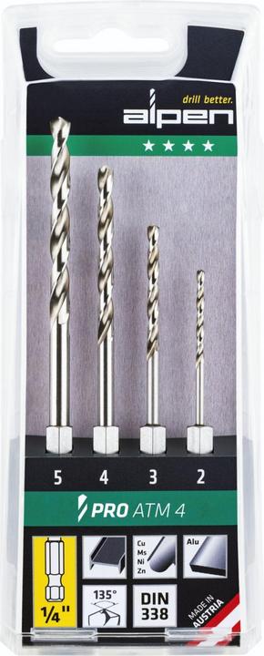 Actual product image Alpen Metal Twist Drill Set HSS Twist Drill Sets in Plastic Case (2 - 5 mm)