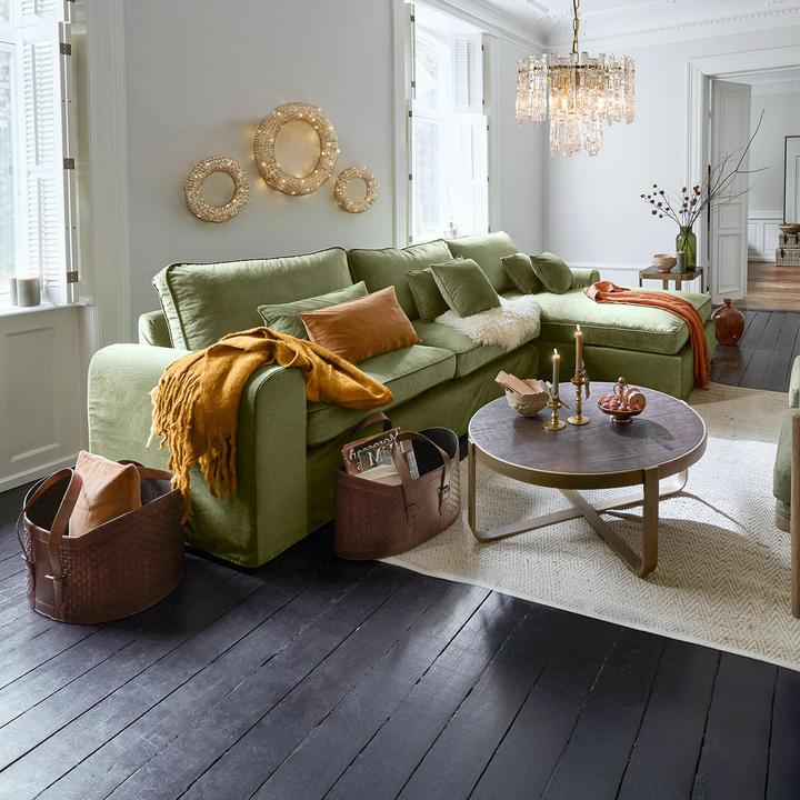 Produktbild Loberon Sofa Seaford grün (Ecksofa)