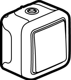 Actual product image Legrand PLEXO 55 1 GANG 2 WAY SWITCH