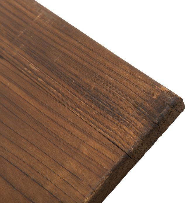 Produktbild Swisshandel24 Gartentisch Massivholz Balkontisch Holztisch Räderform Witterungsbeständig Natur 113 x B60 x H65 cm (60 cm)