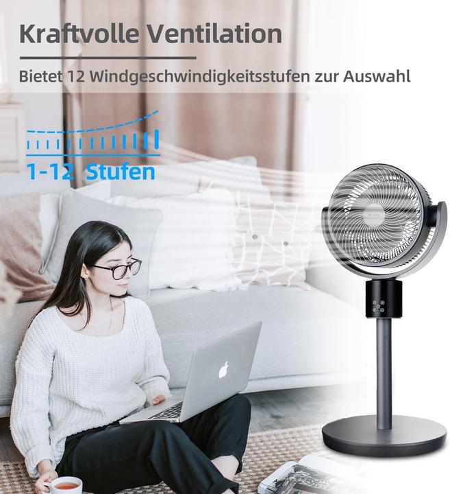 Actual product image Be Cool BC18STTIDC Ventilator 2 in 1 Stand- und Tischventilator (58 dB)