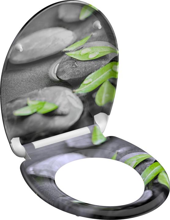 Produktbild Schütte WC Sitz Duroplast WC-Sitz STONE Absenkautomatik Schnellverschluss Quick Release 82374-A Steine