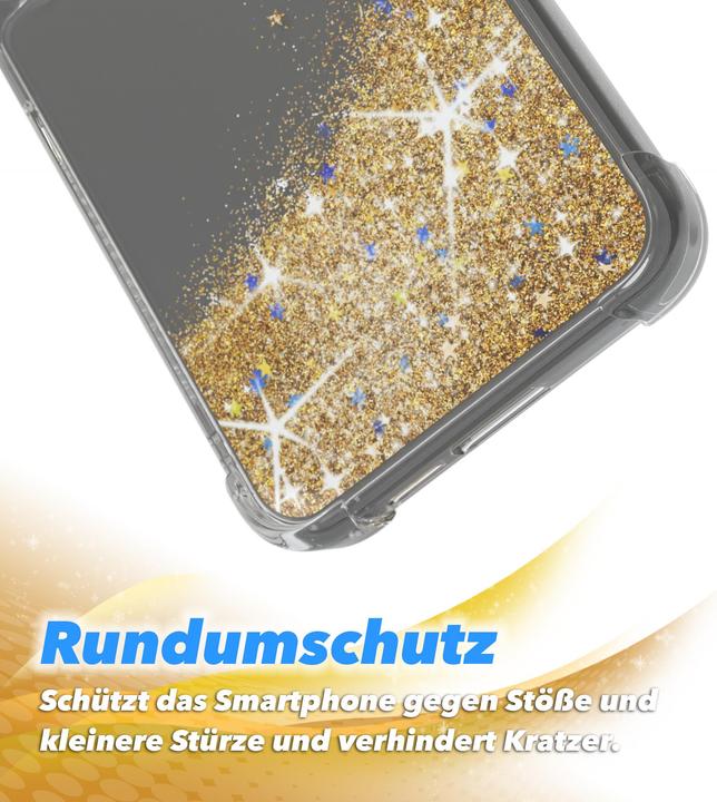 Produktbild EAZY CASE Liquid Glittery Hülle für Galaxy S24 Plus (Samsung Galaxy S24+)