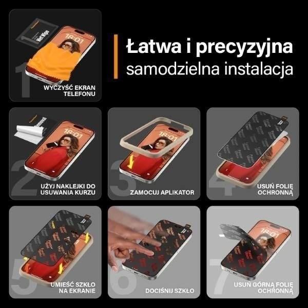 Actual product image PanzerGlass Ultra-Wide Fit (1 Piece, Apple iPhone 15 Pro)