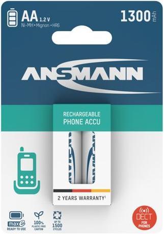 Actual product image Ansmann AA (2 pcs., AA, 1300 mAh)