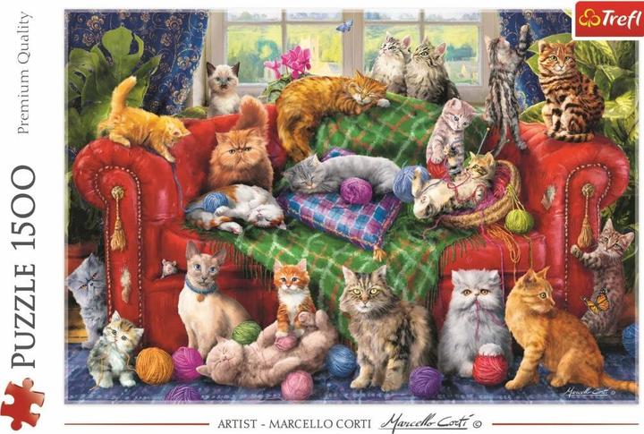 Actual product image Trefl Kitten on the sofa (1500 pieces)