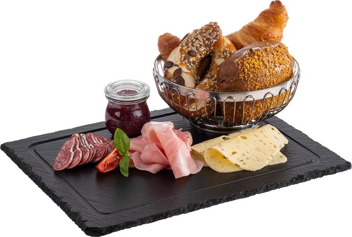 Actual product image APS Natural slate top with juice groove