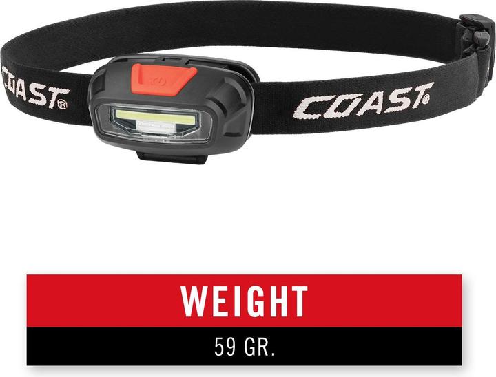 Produktbild Coast FL13 Stirnlampe 255 Lumen mit rotem & weissem Licht (255 lm)