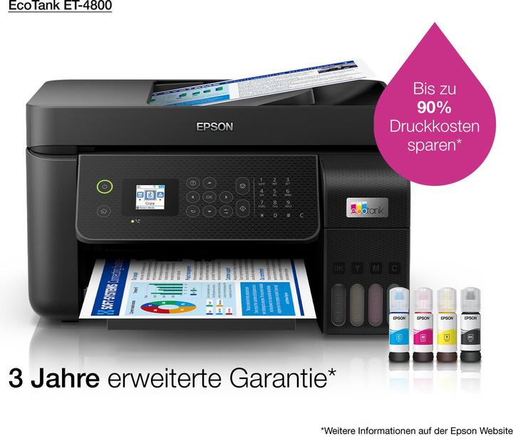 Image du produit Epson EcoTank ET-4800 (Réservoir d'encre, Couleur)