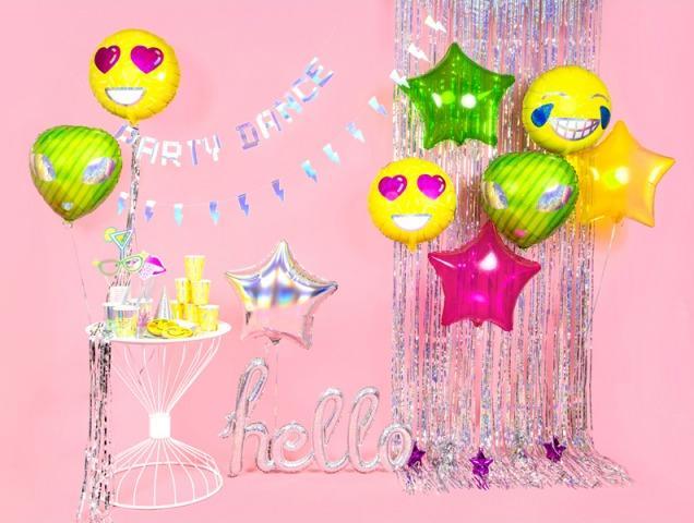 Produktbild Partydeco Partyaccessoire Vorhang 90 x 250 cm, Rosa/Silber (1 Stück)