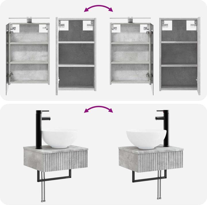 Produktbild vidaXL Badezimmermöbel-Set