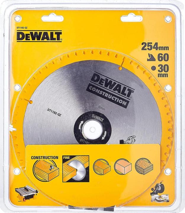 Productafbeelding DeWalt pjūklas tarczowa do cięcia drewna 254