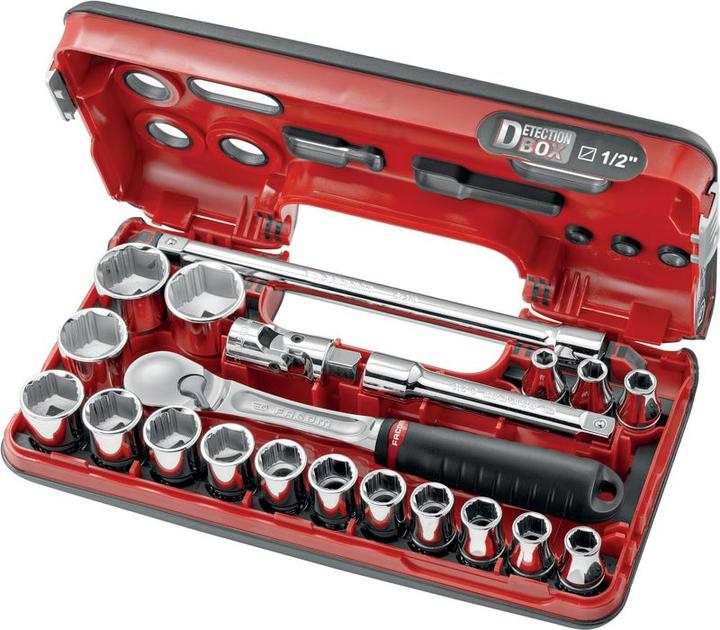 Actual product image Facom Socket wrench set SL.DBOX1GRPPB OGV® (1/2")