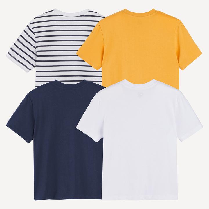 Produktbild La Redoute Collections 4er-Pack T-Shirts mit rundem Ausschnitt (104)