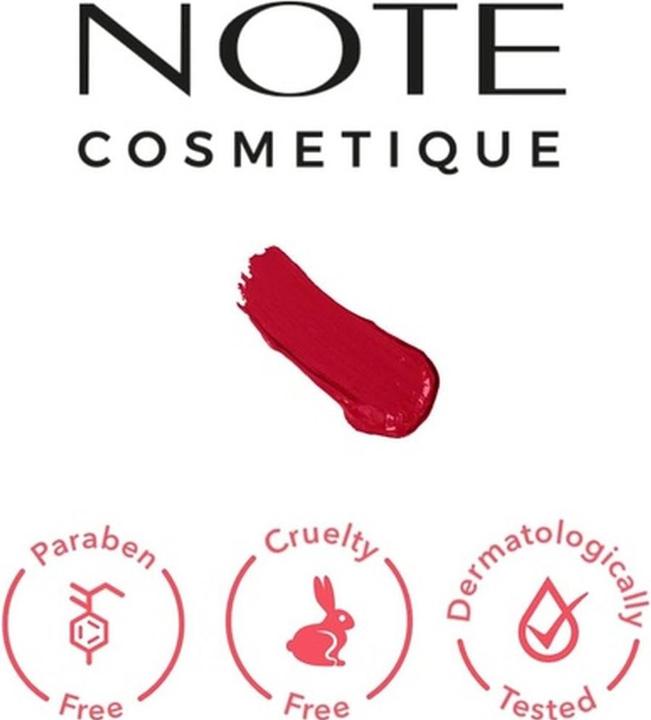 Produktbild Note COSMETICS Mattever Lip-Ink Langanhaltende kussechte Matte Lip Ink Aufpolsternde hochpigmentierte (Unpredictable Red)