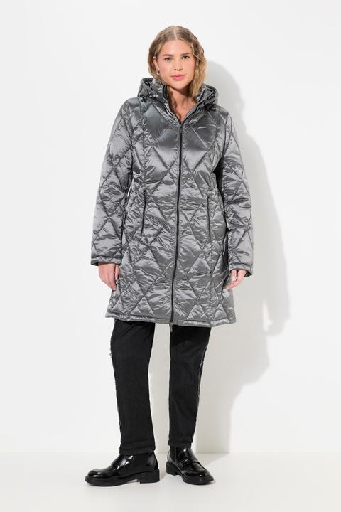 Produktbild Ulla Popken HYPRAR Steppjacke, Kapuze, 2-Wege-Zipper, Zipptaschen (50, 52)